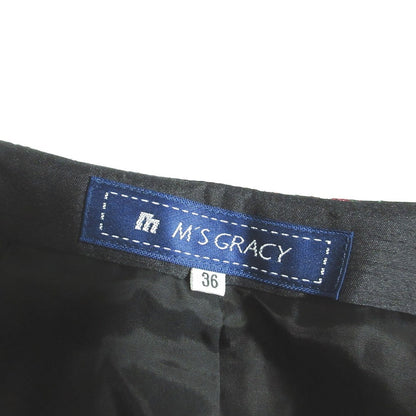 M'S GRACY フラワー ジャカード スカート