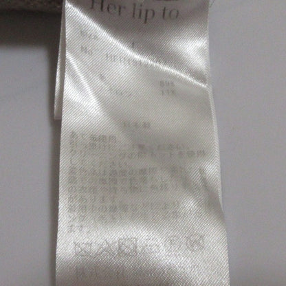 Her lip to メッセージ ニット プルオーバー