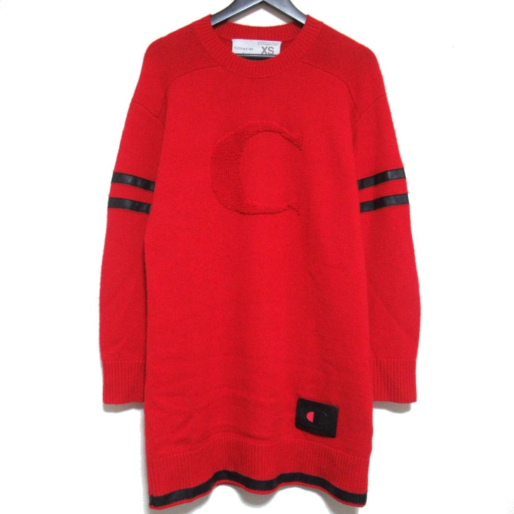 コーチ×チャンピオン ウール カシミヤ ブレンド ニット ドレス