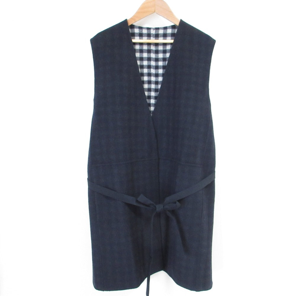 Drawer ウール シルク ロング ベスト