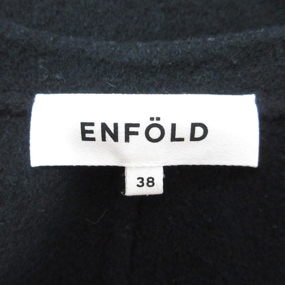 ENFOLD ウール ノーカラー コート
