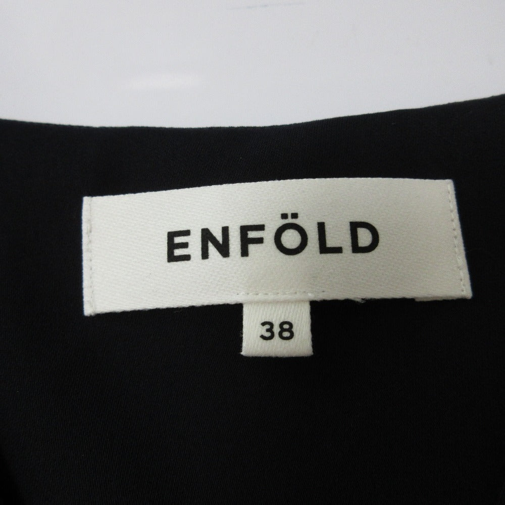 ENFOLD エステルクロスVアシンメトリータンクトップ