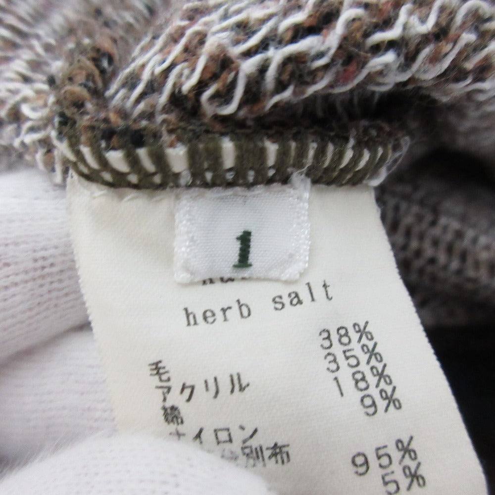 mina perhonen herb salt ミックスニットショートスリーブ