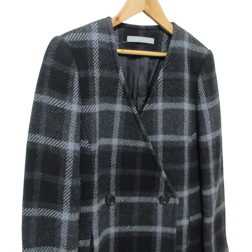 セオリーリュクス SADDLE EGLA.N ウールノーカラーコート