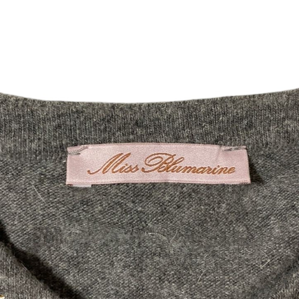 Miss Blumarine レースドッキングニットカーディガン