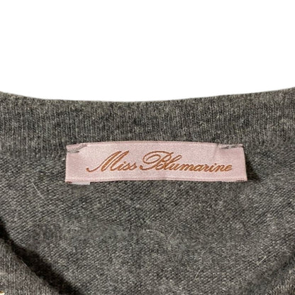 Miss Blumarine レースドッキングニットカーディガン