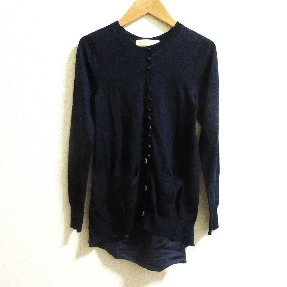 sacai luck ウール バック キュプラ ニット カーディガン