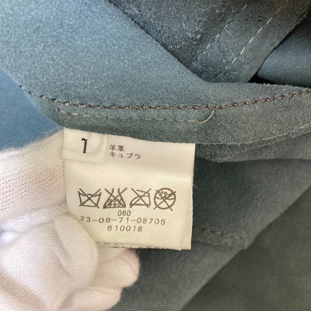 GALERIE VIE ラム レザー ロング コート