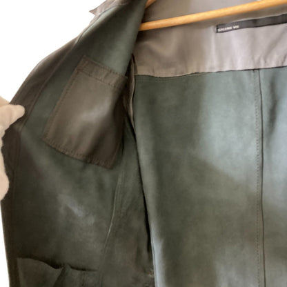 GALERIE VIE ラム レザー ロング コート