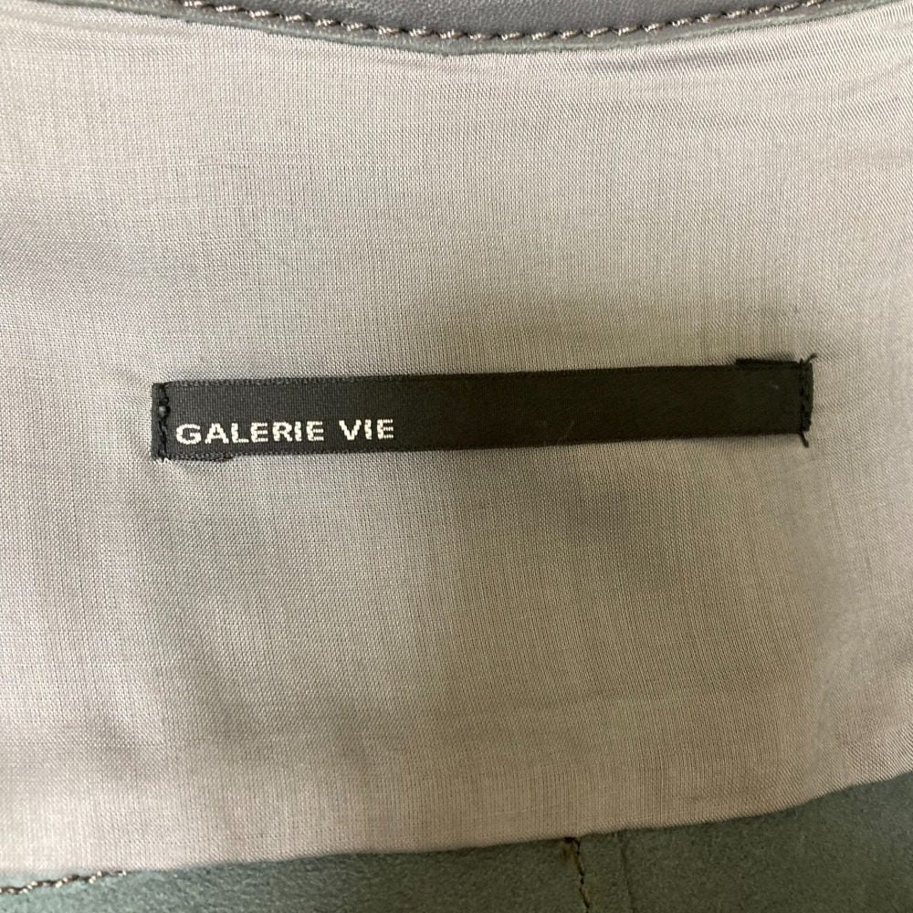 GALERIE VIE ラム レザー ロング コート