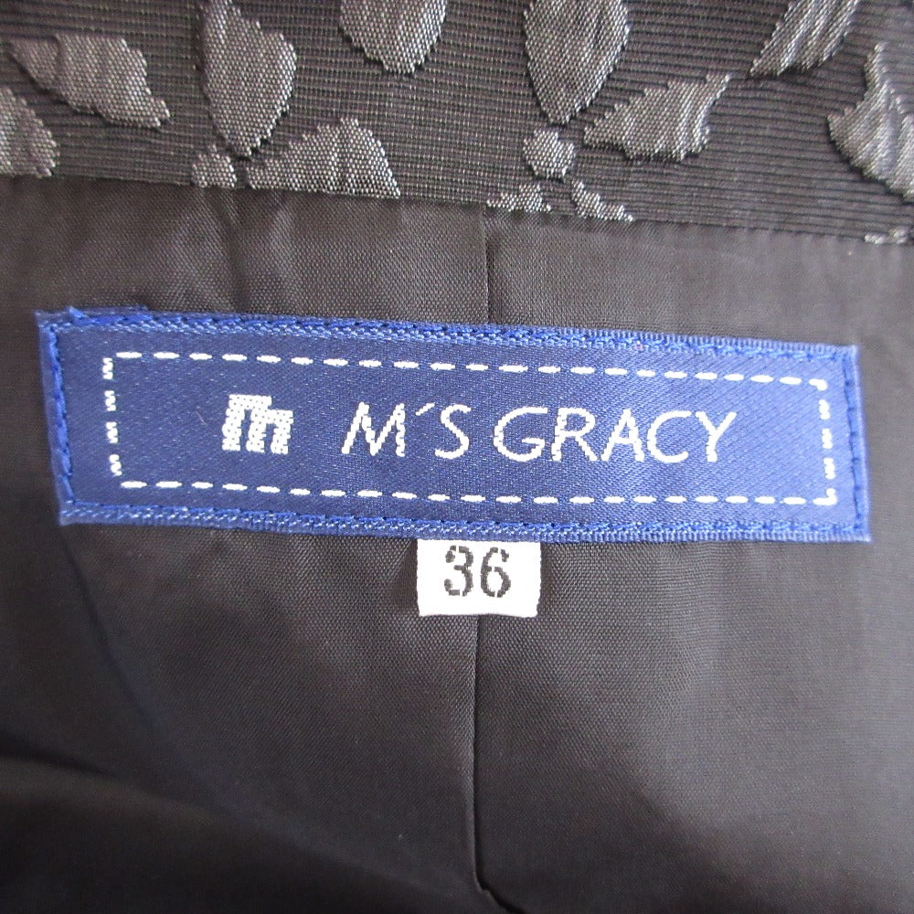 M'S GRACY リボン ジャカード コート