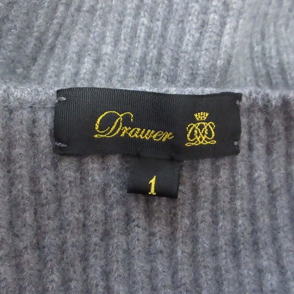 Drawer 9G リブ編み タートルネック セーター