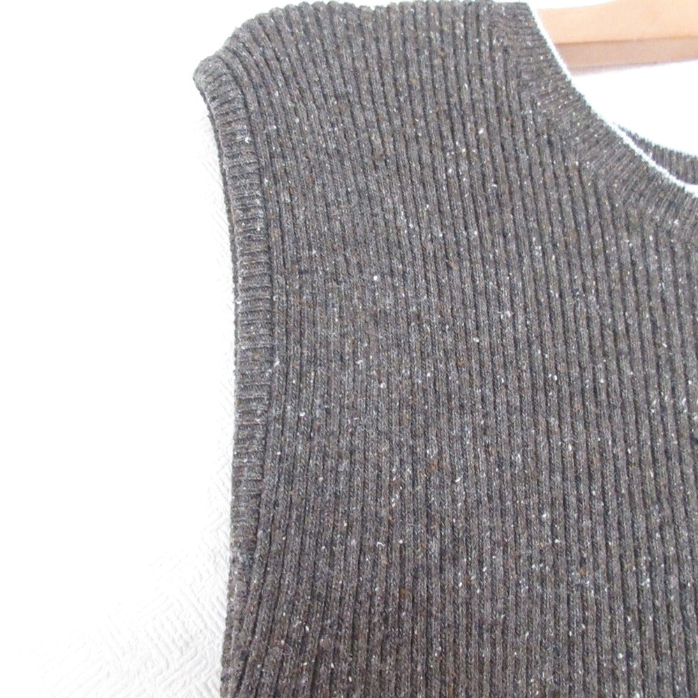 MACPHEE ペプラムローシルクリブニットプルオーバー