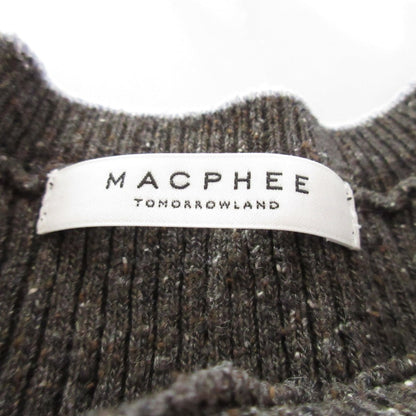 MACPHEE ペプラムローシルクリブニットプルオーバー