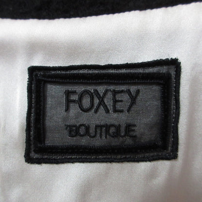 FOXEY ミンク ウール ツイード コート
