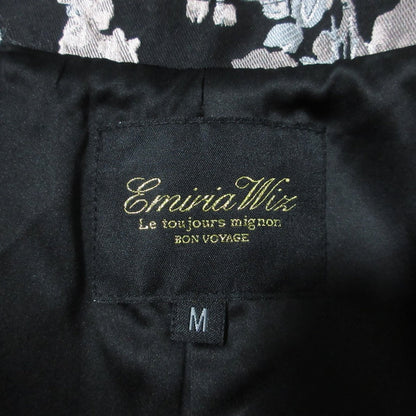 Emiria Wiz レトロ フラワー ジャカード ロング コート