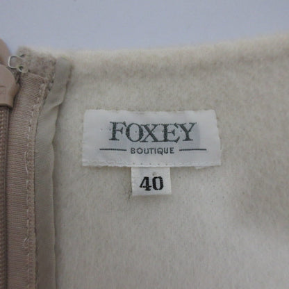 FOXEY アンゴラ カシゴラ ブレンド ノースリーブ ドレス