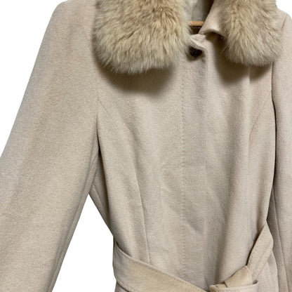 ANAYI ブルーフォックスアンゴラコート