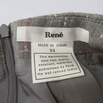 Rene イタリアン ファブリック フレア スカート