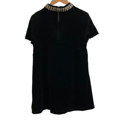 FOXEY NEW YORK VELOUR NOIR ベロアカットソー