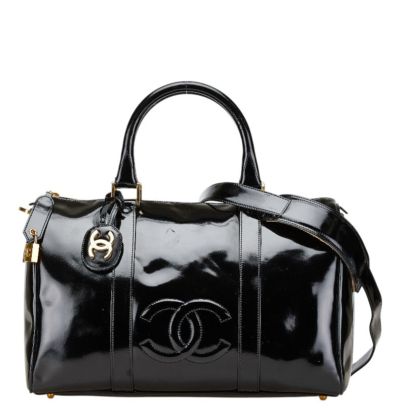 シャネル ココマーク パテント レザー 2way バッグ