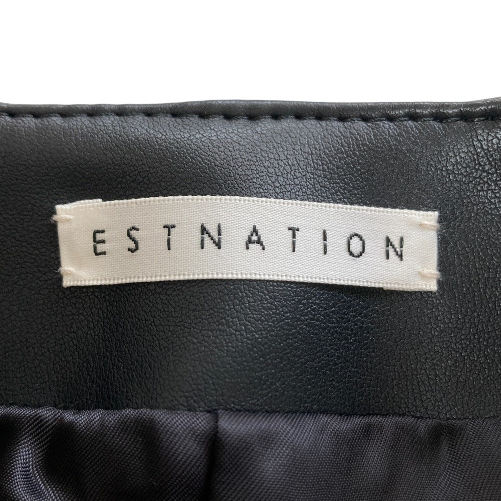 ESTNATION ノー カラー ジップ アップ ブルゾン
