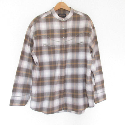 Pendleton Niko コラボ チェック バンドカラー シャツ