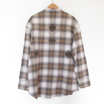 Pendleton Niko コラボ チェック バンドカラー シャツ