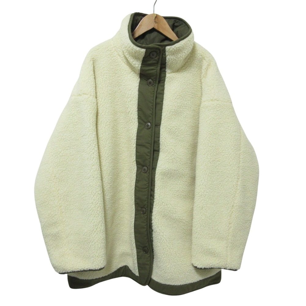 FREAK'S STORE ハイ ネック リバーシブル キルティング コート