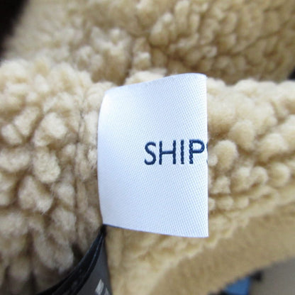 SHIPS any フェイク ムートン ロング コート