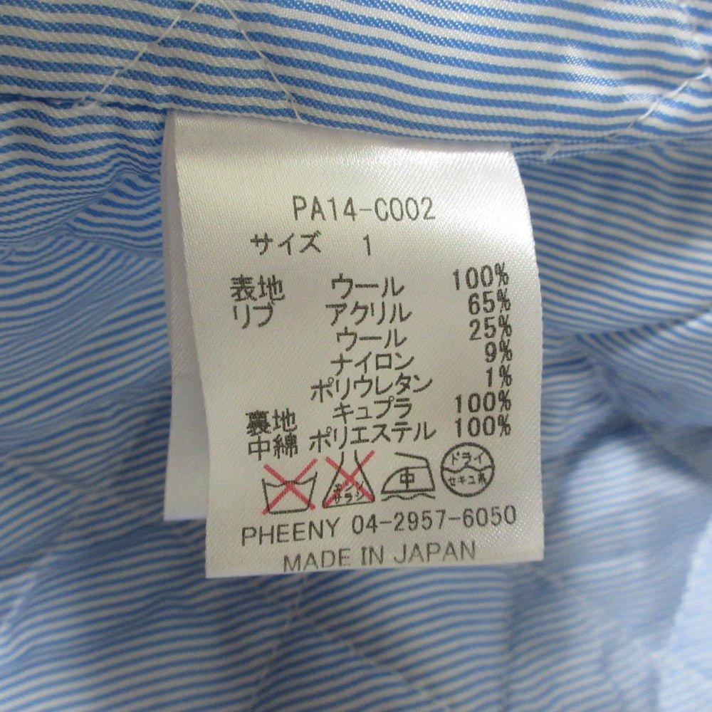 PHEENY ウール ジャケット コート