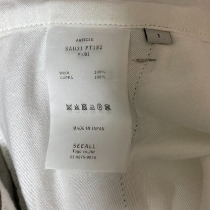 SEEALL ウール テーパード パンツ