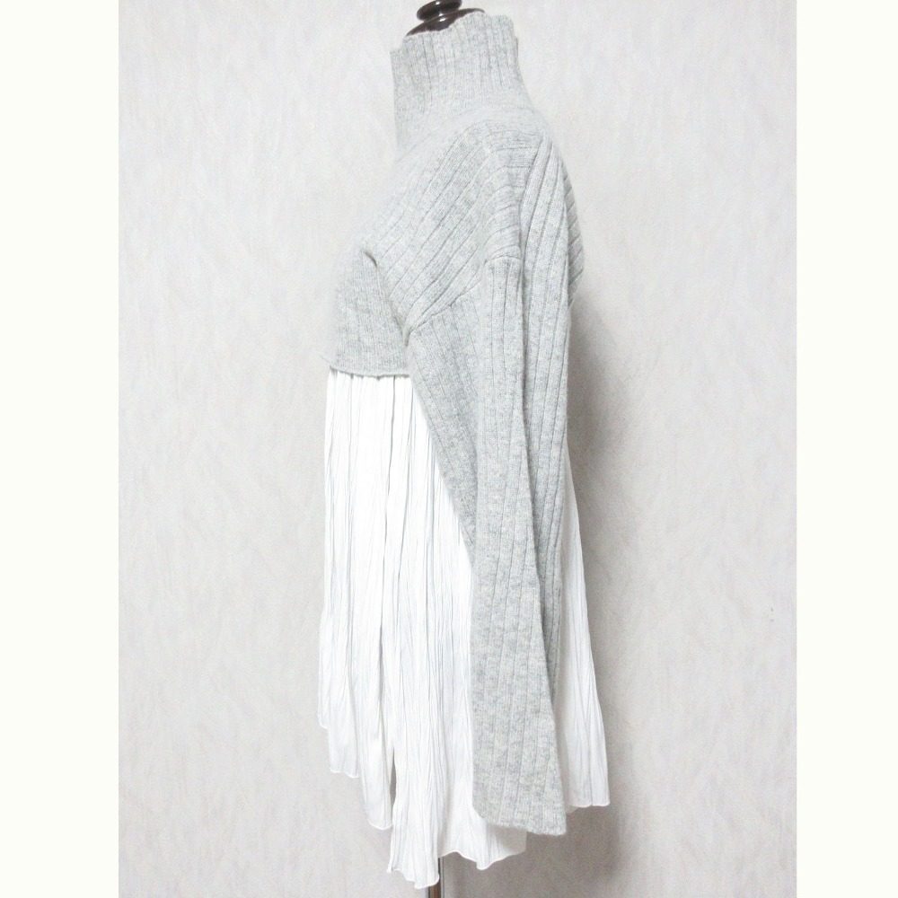 Snidel クロップド ニット レイヤード トップ