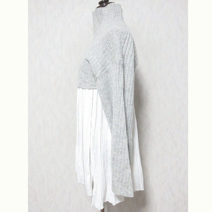 Snidel クロップド ニット レイヤード トップ