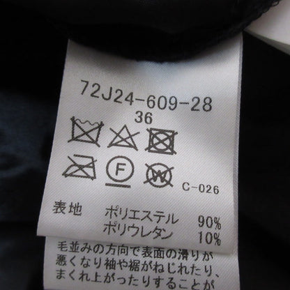 ギルドプライム ストレッチベロアフラワープリントワンピース
