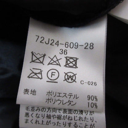 ギルドプライム ストレッチベロアフラワープリントワンピース