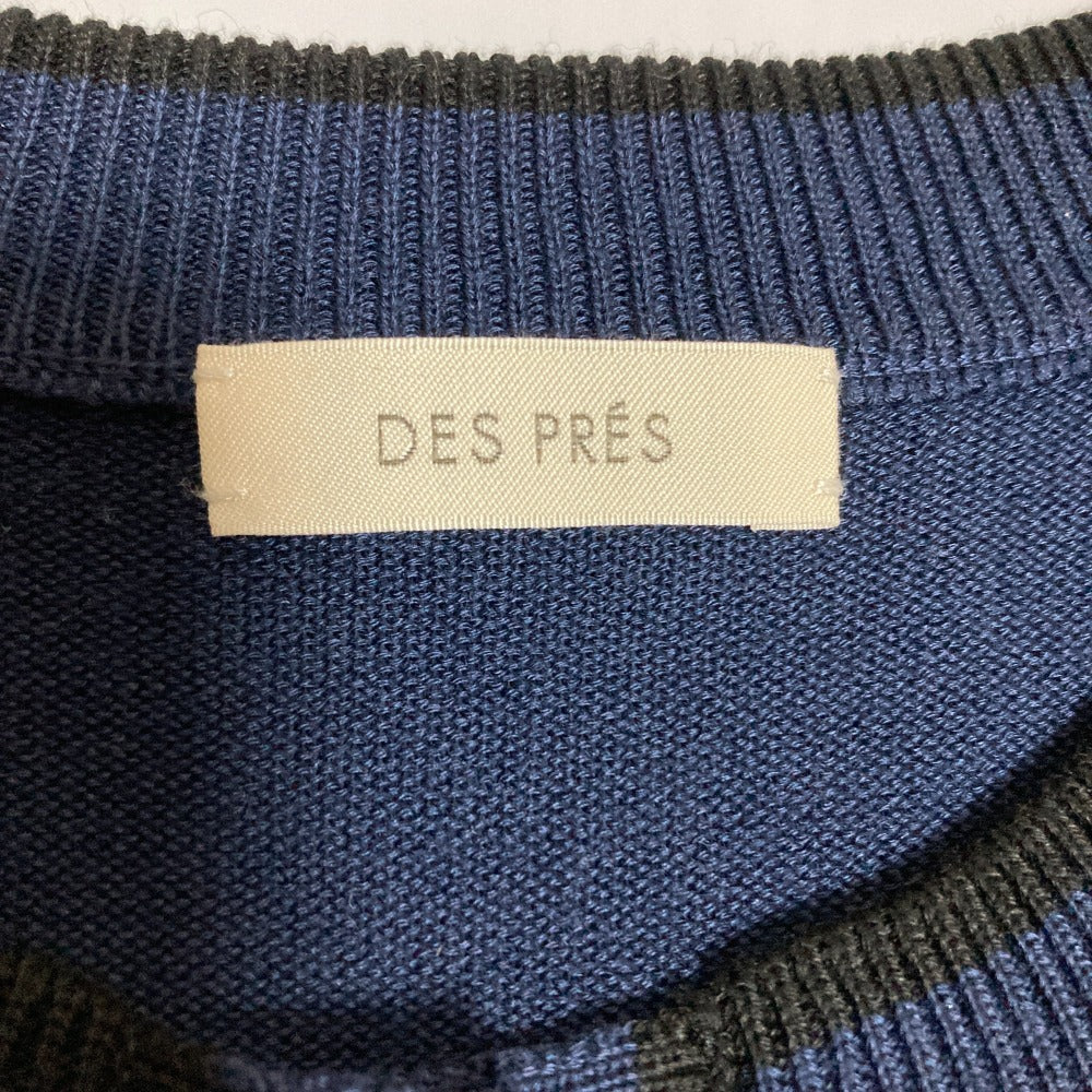 DES PRES テンセル ウール クルーネック カーディガン