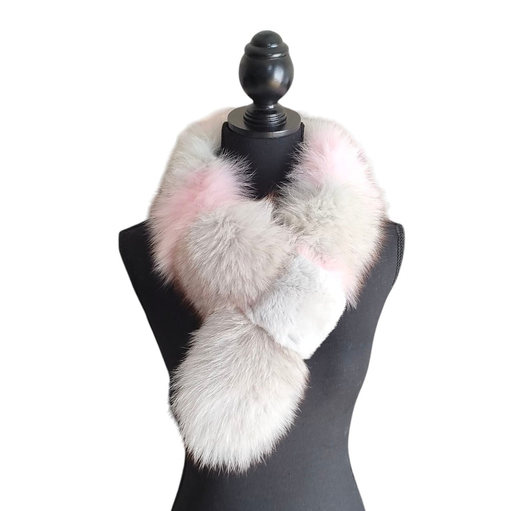 フルラ ミックス ファー スカーフ