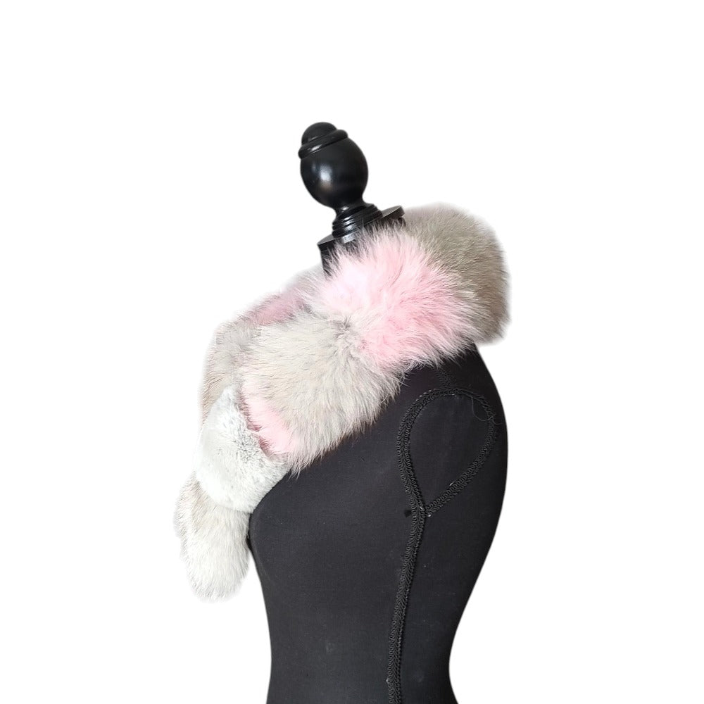 フルラ ミックス ファー スカーフ