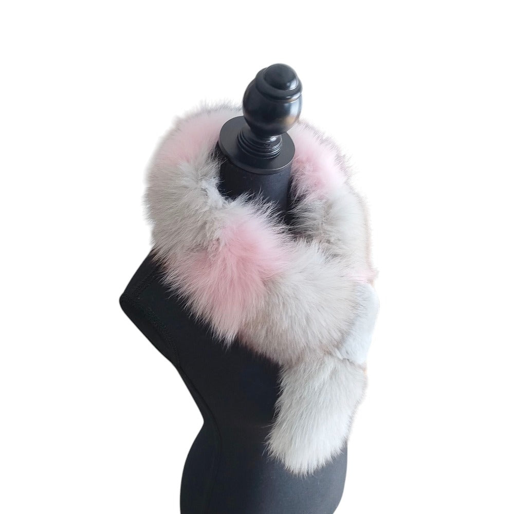 フルラ ミックス ファー スカーフ