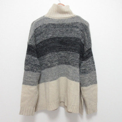 CLANE グラデーション ボーダー ワイド ニット プルオーバー