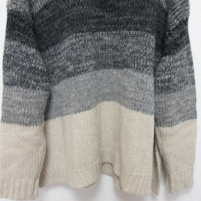 CLANE グラデーション ボーダー ワイド ニット プルオーバー