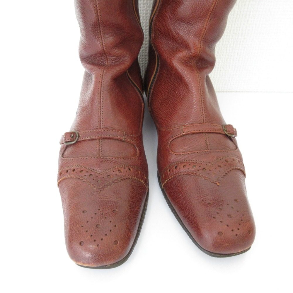 TO&CO レザー ロングブーツ