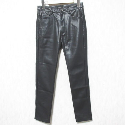 Diagram 24AW フェイク レザー スリム パンツ