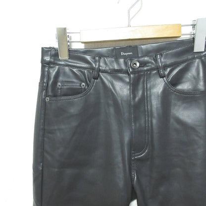 Diagram 24AW フェイク レザー スリム パンツ