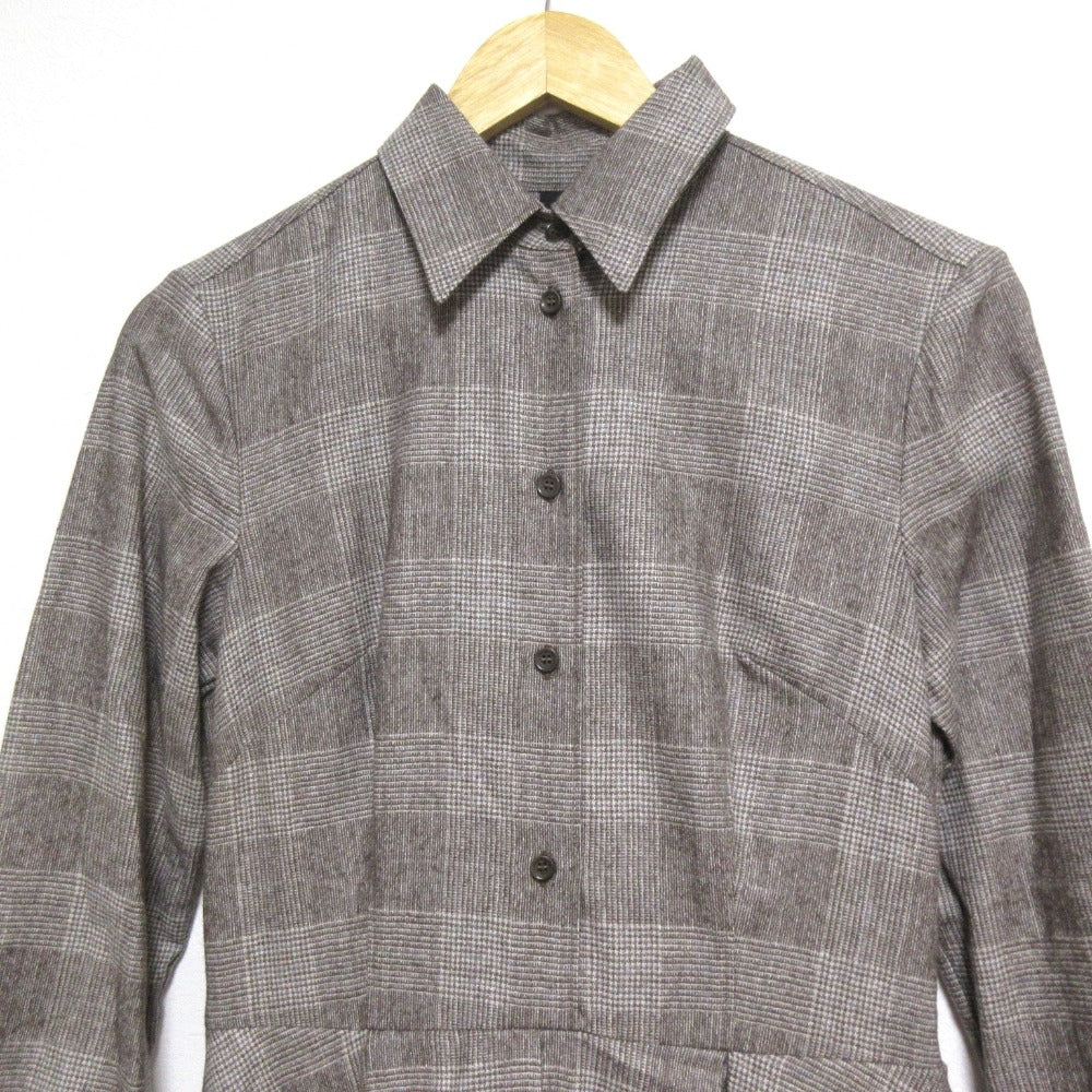 Aspesi ウール カシミヤ ブレンド ロング シャツ ドレス