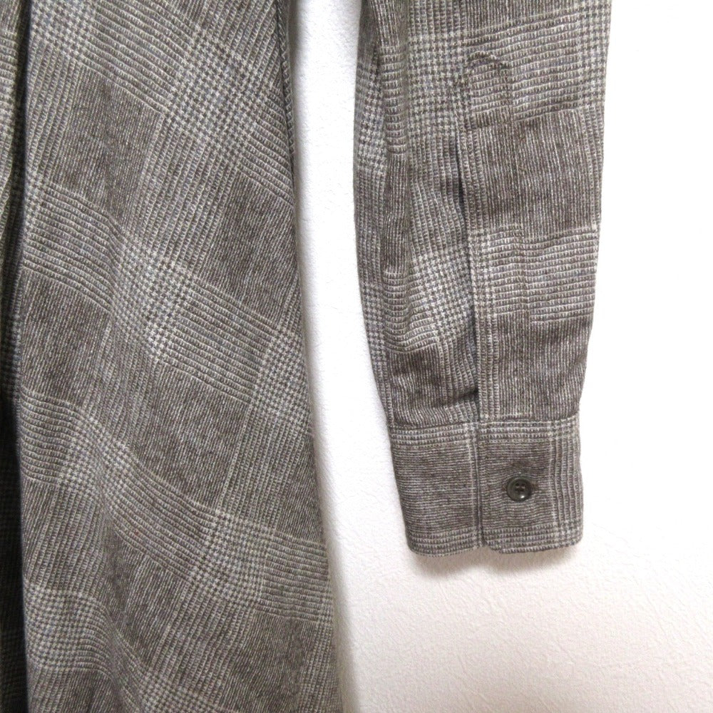 Aspesi ウール カシミヤ ブレンド ロング シャツ ドレス