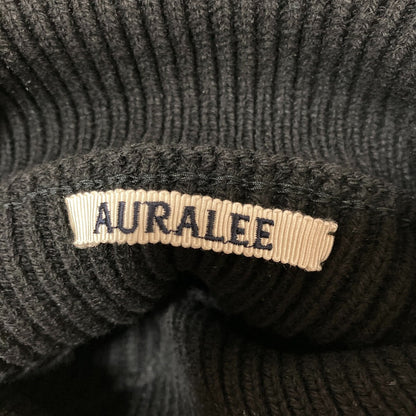 オーラリー WOOL RIB KNIT TURTLE NECK VEST ウールニットベスト