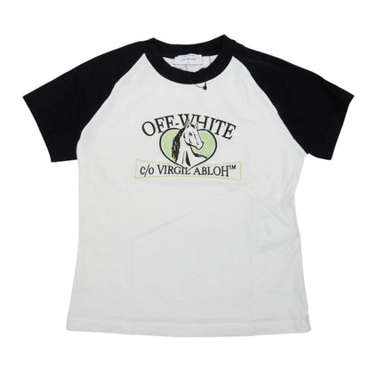 オフホワイト ホースビルボード コットンTシャツ