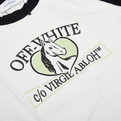 オフホワイト ホースビルボード コットンTシャツ